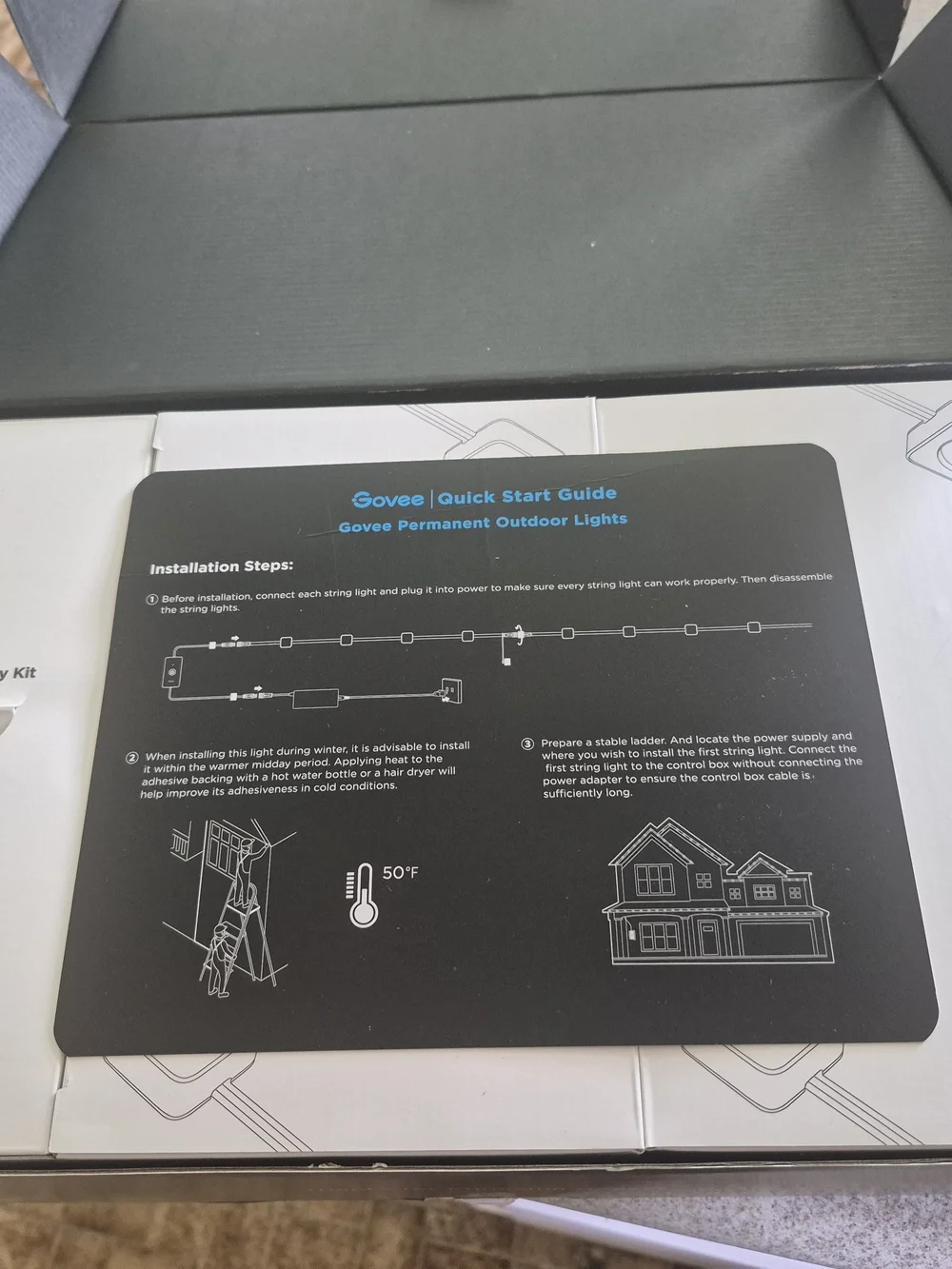 Govee Permanent Outdoor Lights 2 - Clips Included